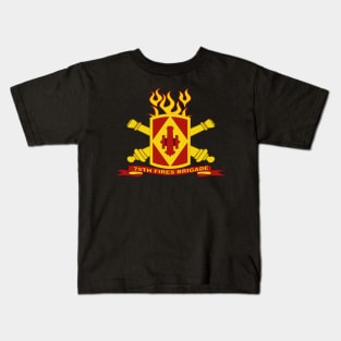 75th Fires Brigade w Br - Ribbon Kids T-Shirt